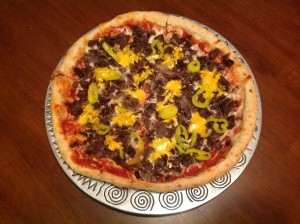 PHILLY CHEESESTEAK PIZZA - Super Bowl Pizza 