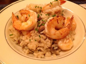 Shrimp & Mushroom Risotto | Mrs. G Appliance Chef