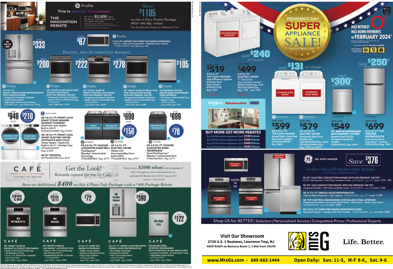 Mrs. G 2023 Presidents’ Day Appliance Sale Mrs. G Blog